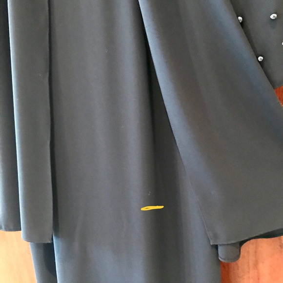 Evening Dress, full length with jacket, navy blue - Picture 7 of 9